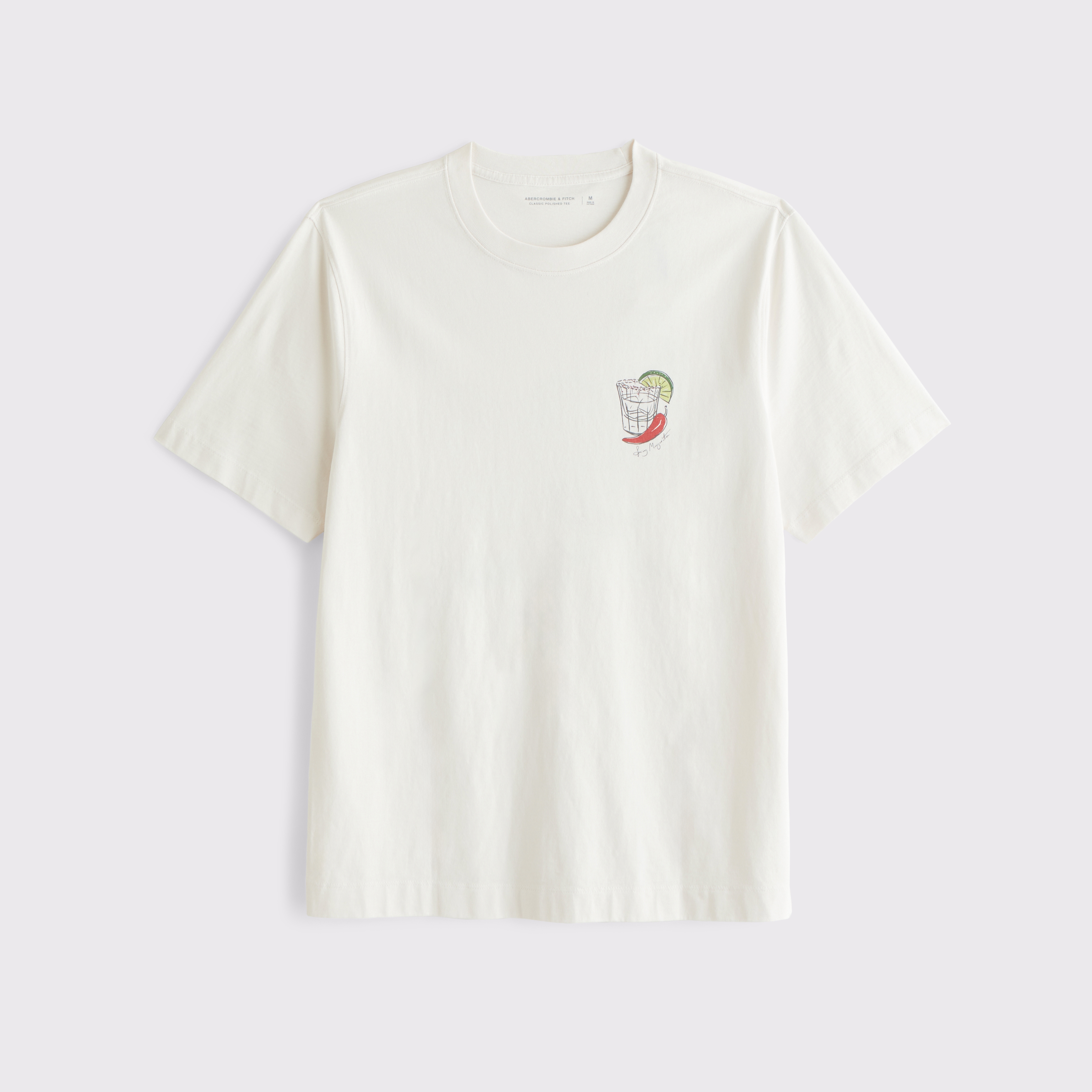 Abercrombie & Fitch Cocktail Classic Polished Graphic Tee