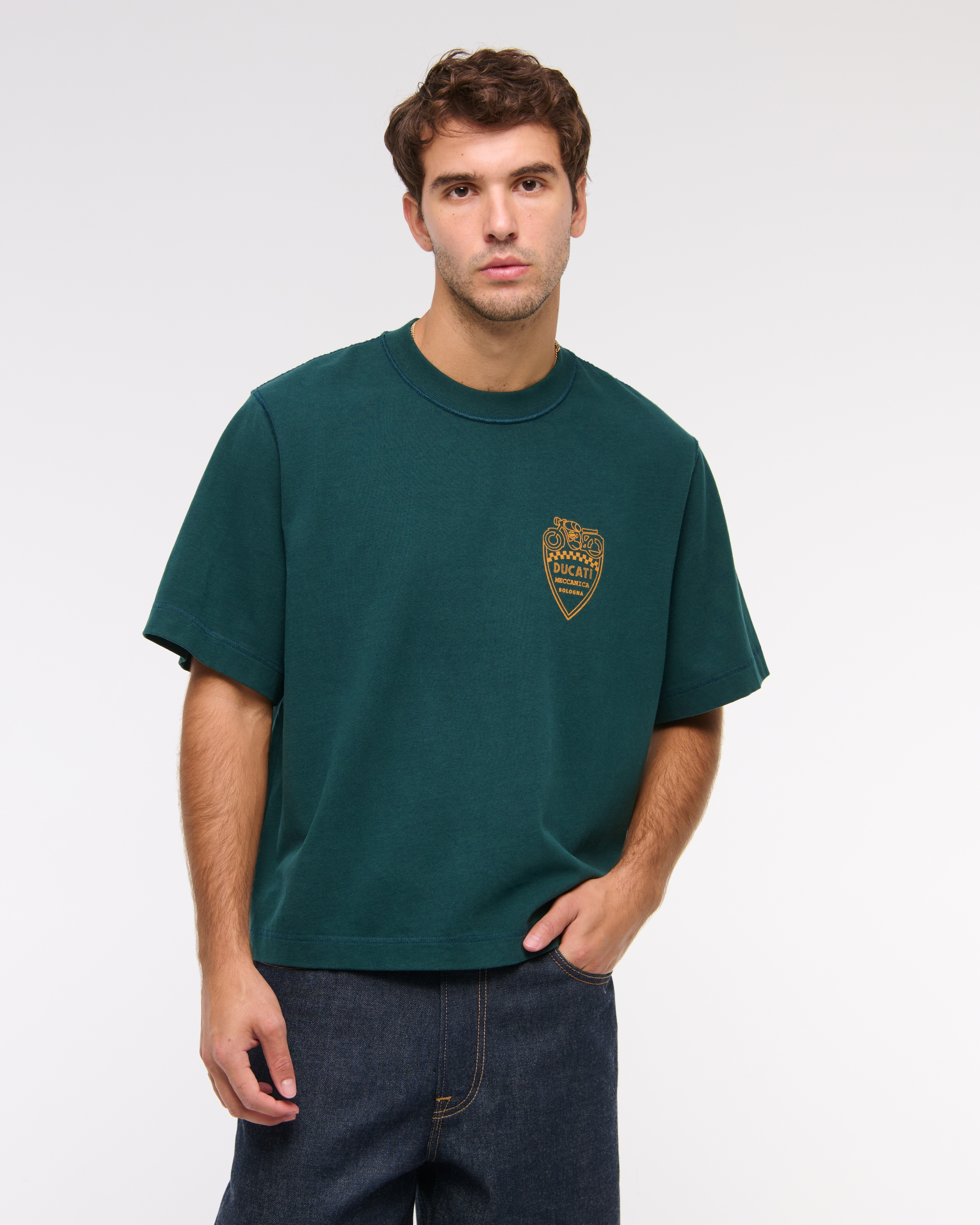 ★Abercrombie & Fitch★キャデラックグラフィックスウェット Men's Cadillac Half-Zip Sweatshirt | Men's Clearance