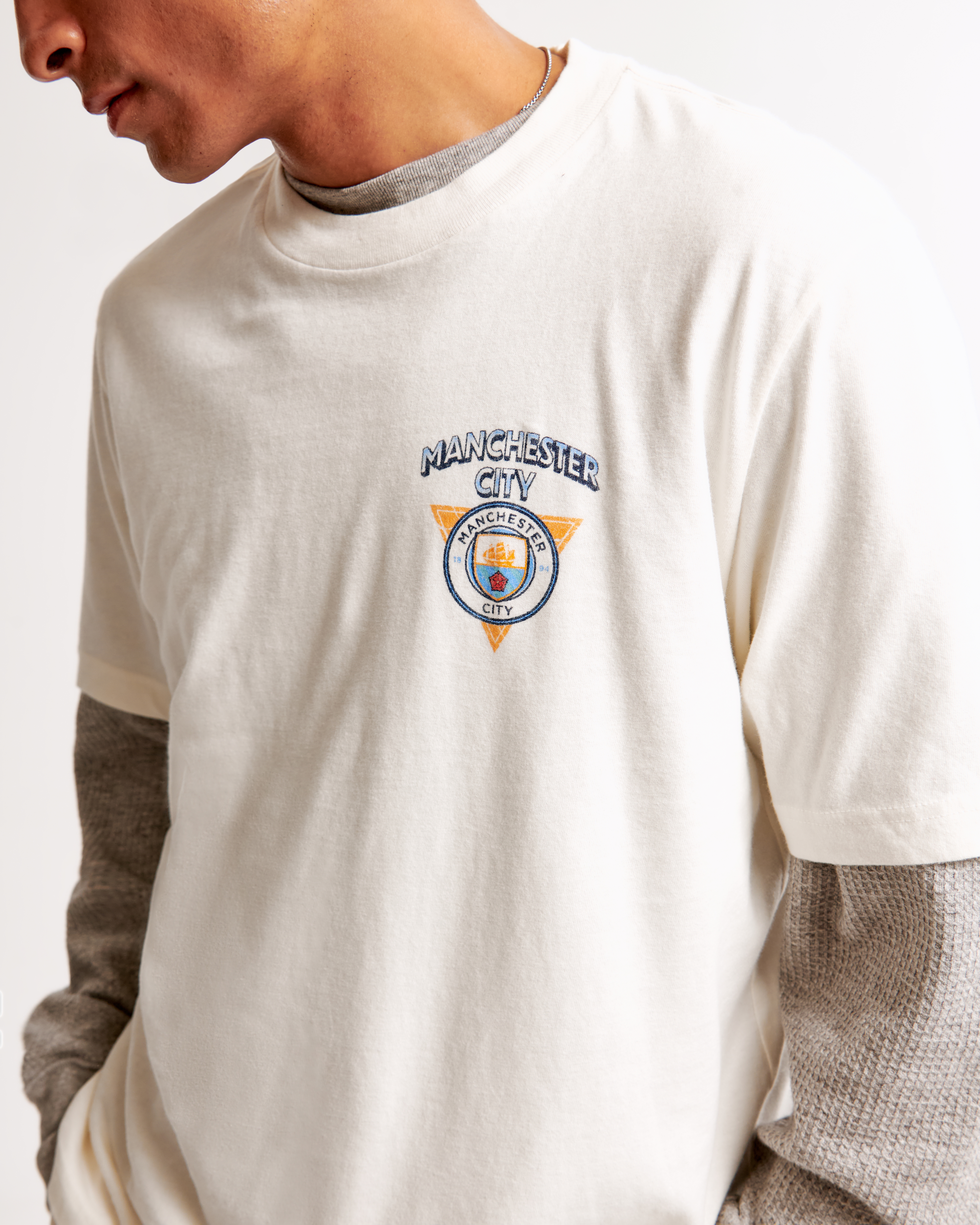 Men's Manchester City FC Vintage-Inspired Graphic Tee