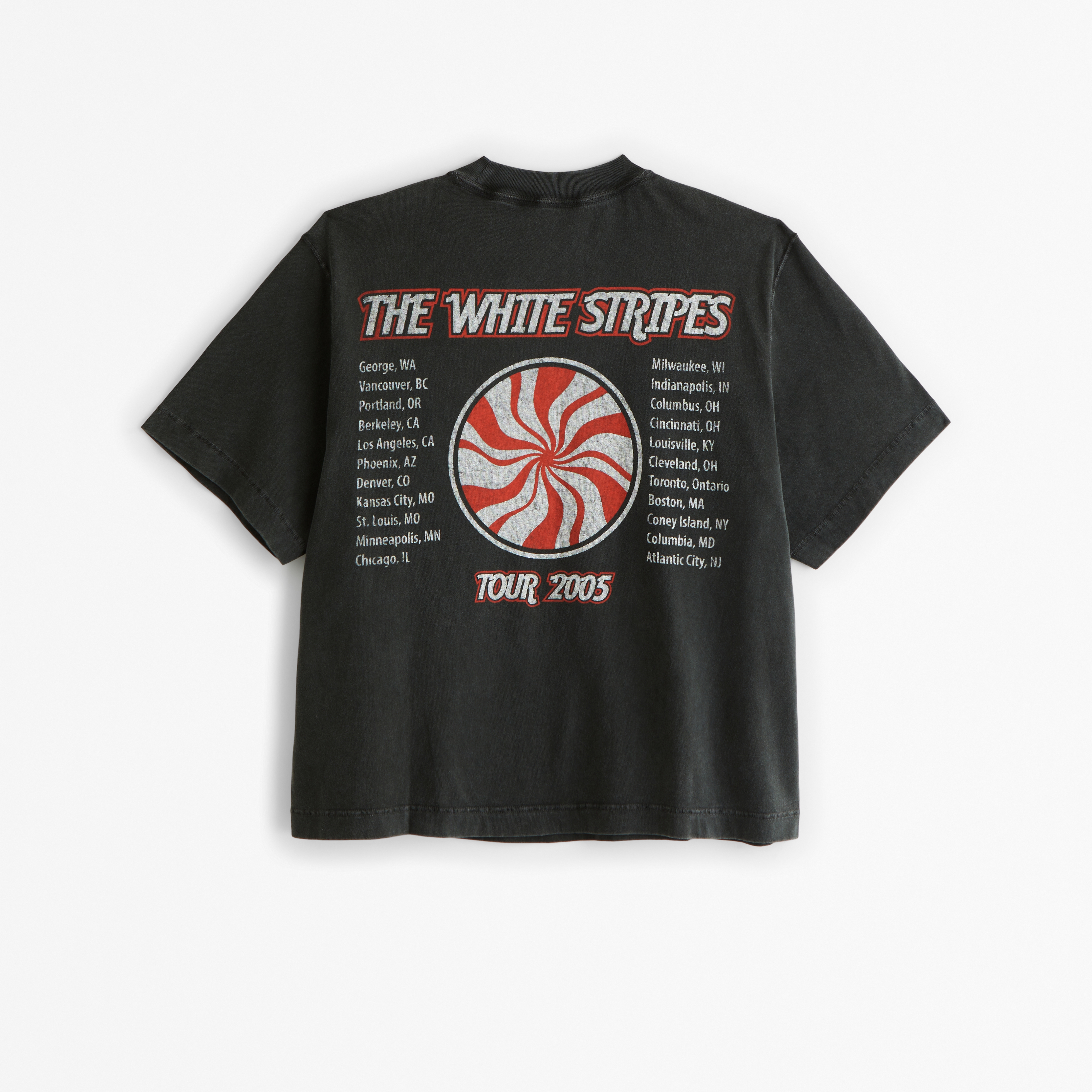 Men's CroppedThe White Stripes Graphic Tee | Men's Clearance