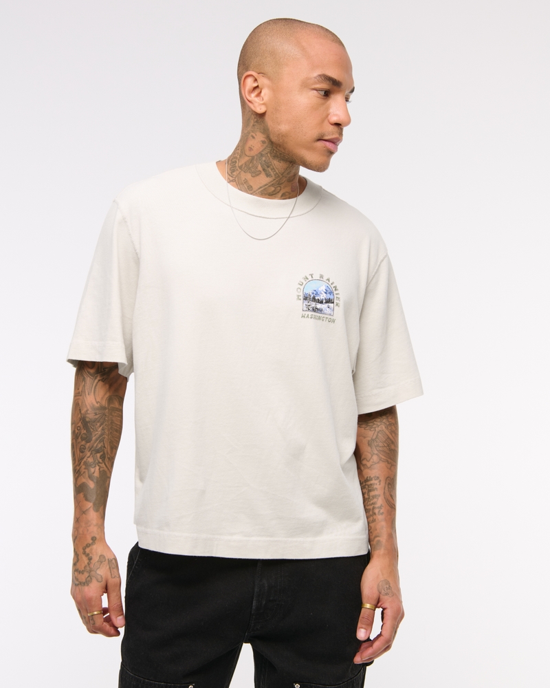 Cropped Mount Rainier Graphic Tee