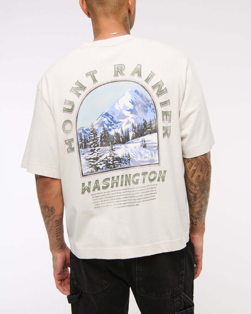 Cropped Mount Rainier Graphic Tee