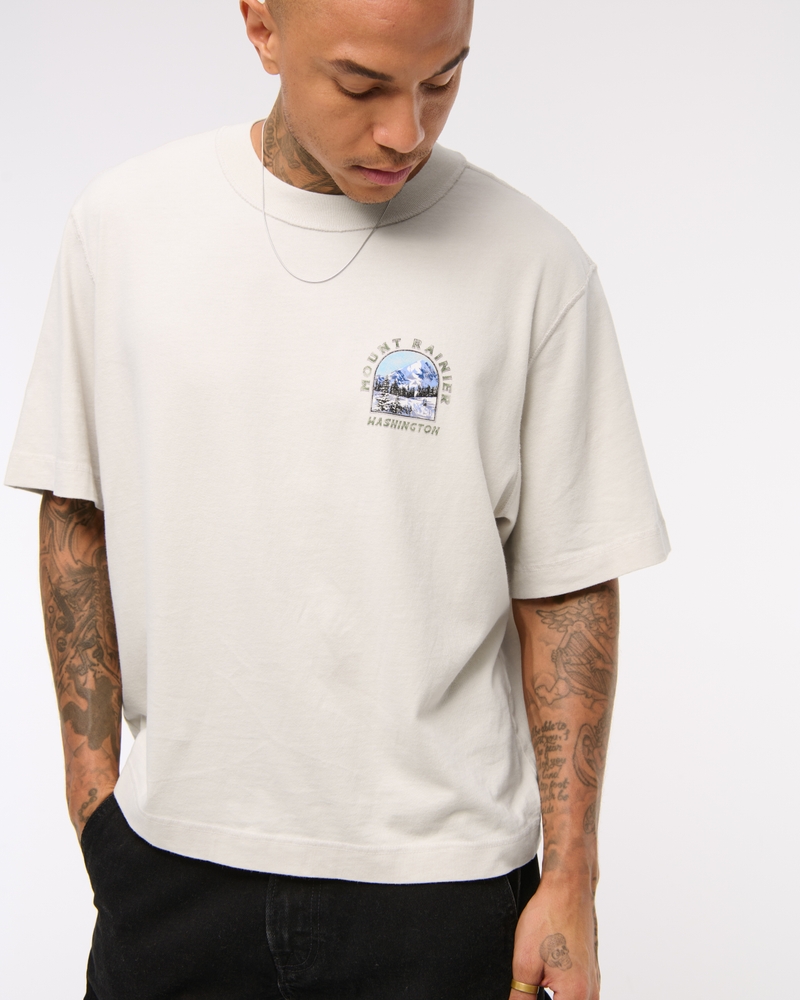 Cropped Mount Rainier Graphic Tee
