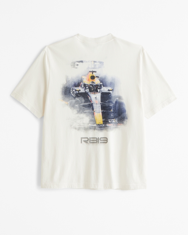 Red Bull Racing Vintage-Inspired Graphic Tee, Cream