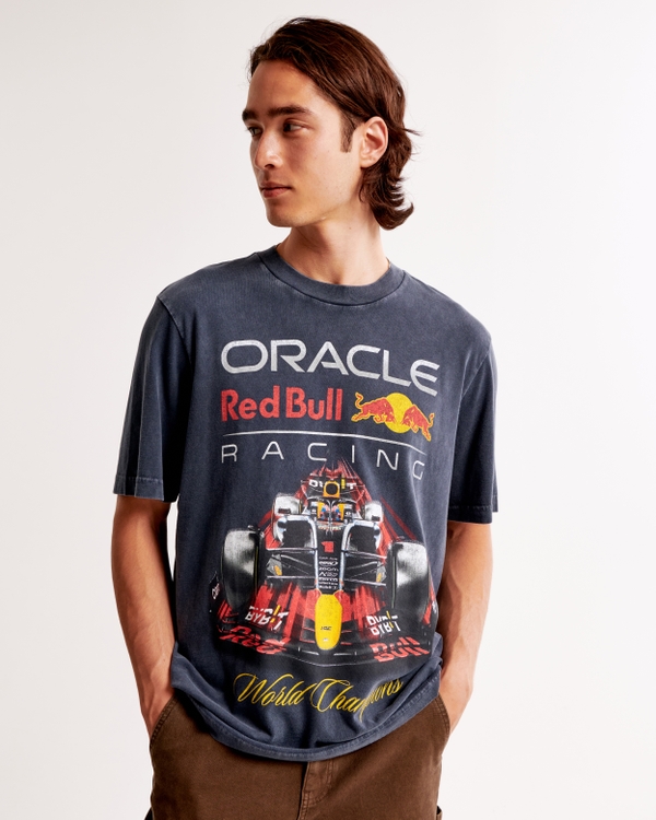 Oracle Red Bull Racing Vintage-Inspired Graphic Tee, Sapphire view 2