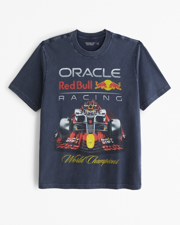 Oracle Red Bull Racing Vintage-Inspired Graphic Tee, Sapphire