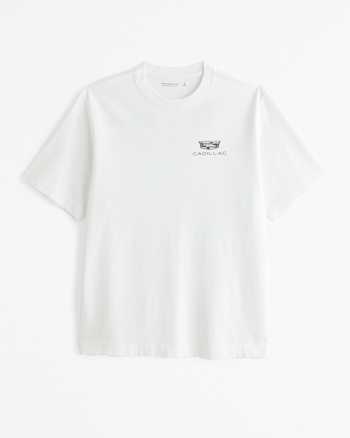 メンズ キャデラックプレミアムポリッシュグラフィックTシャツ