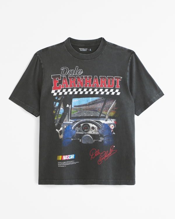 Dale Earnhardt Vintage-Inspired Graphic Tee, Black