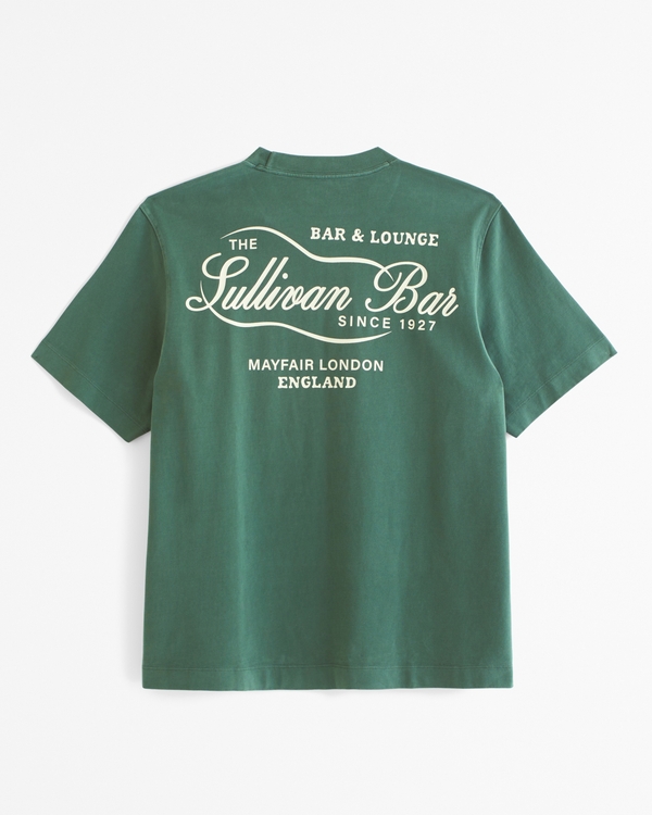 Premium Heavyweight Bar Graphic Tee, Green