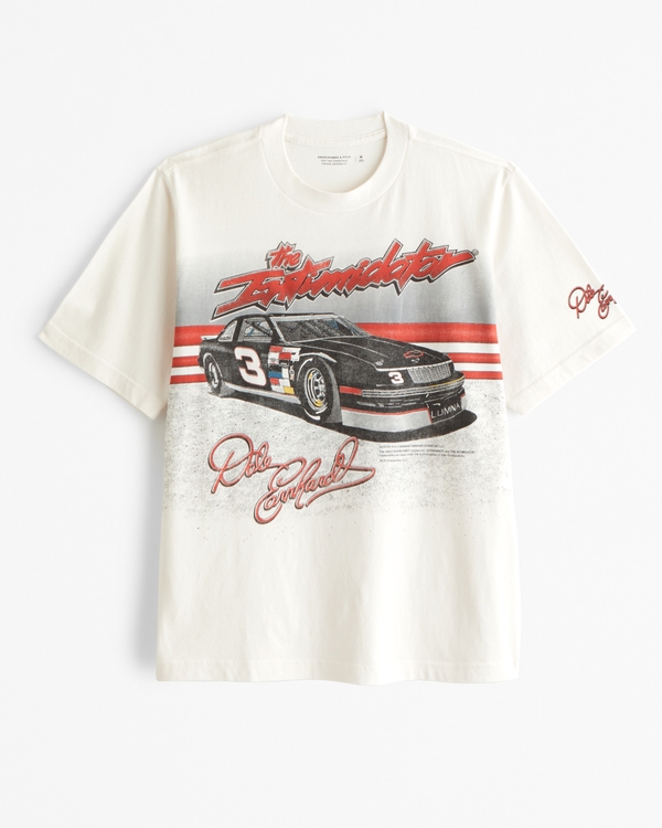 Dale Earnhardt Vintage-Inspired Graphic Tee, Cream