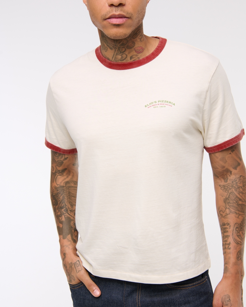 Pizzeria Shrunken Graphic Tee