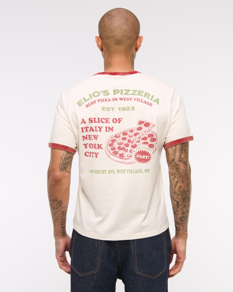 Pizzeria Shrunken Graphic Tee