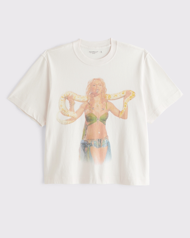 Cropped Britney Spears Graphic Tee