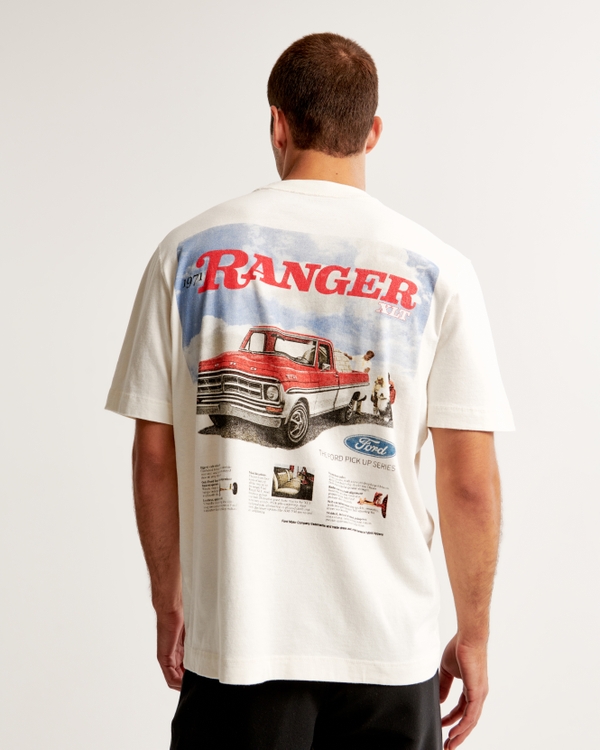 Ford Ranger Vintage-Inspired Graphic Tee, Off White