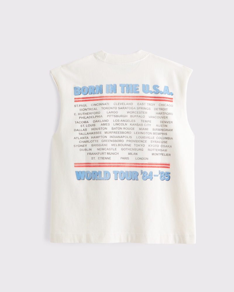 Bruce Springsteen Graphic Cropped Tank