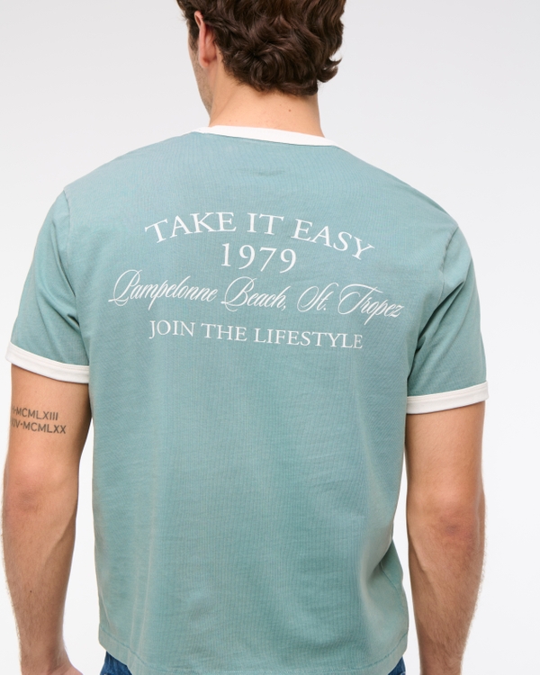 Men's Sporty Shrunken Graphic Tee | Men's Clearance | Abercrombie.com