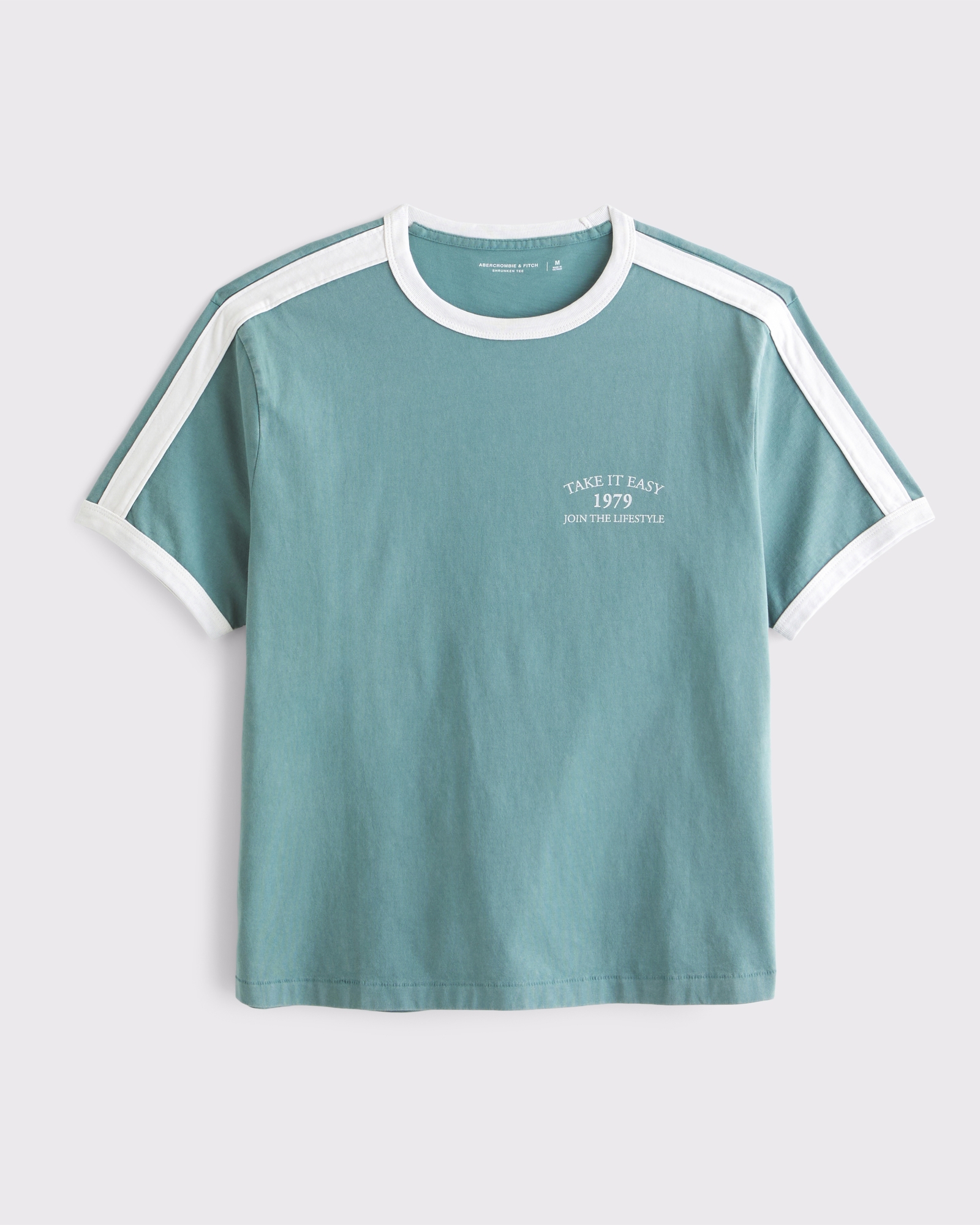 Sporty Shrunken Graphic Tee