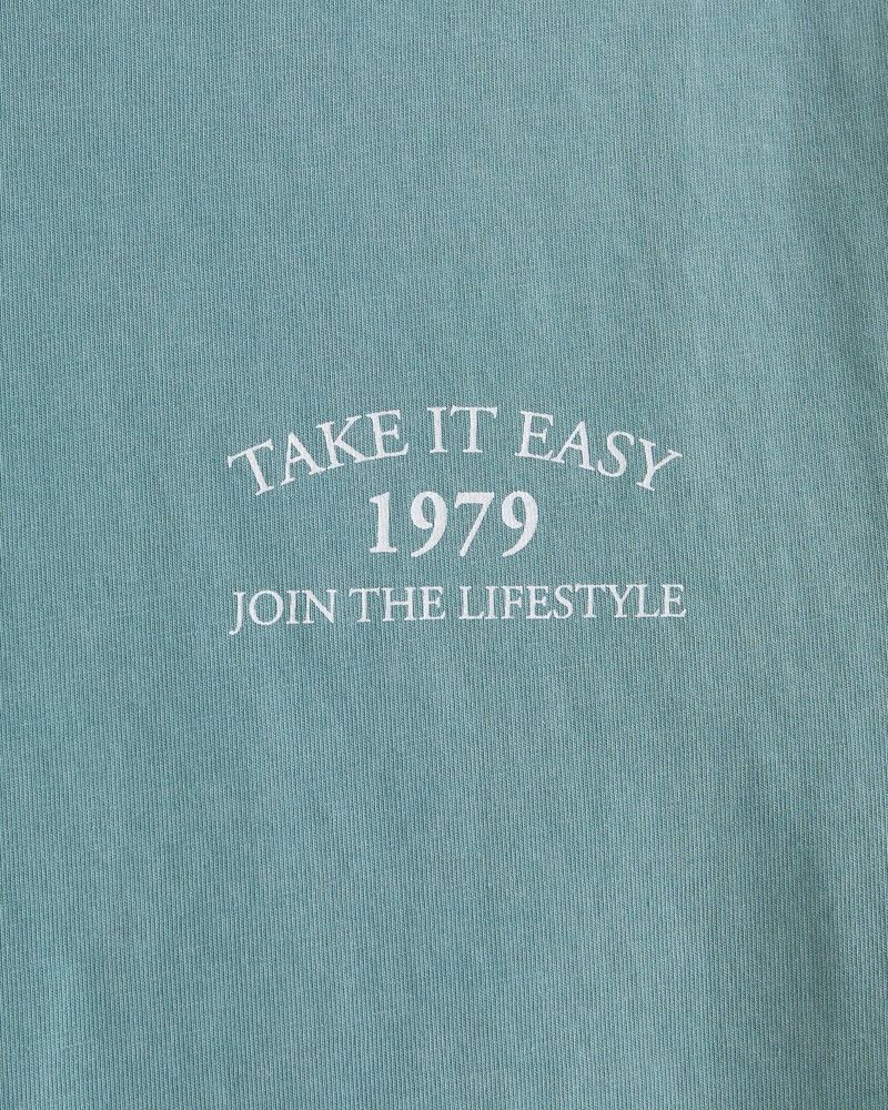 Sporty Shrunken Graphic Tee