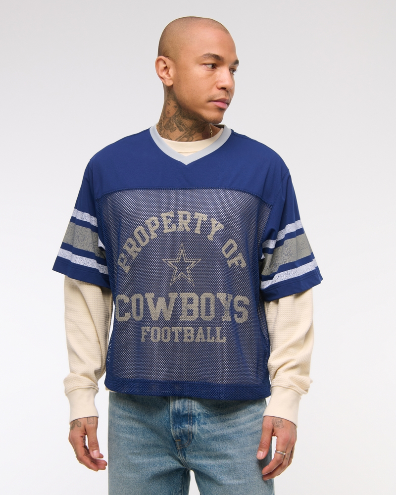 Dallas Cowboys Cropped Mesh Tee