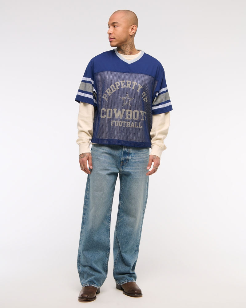 Dallas Cowboys Cropped Mesh Tee
