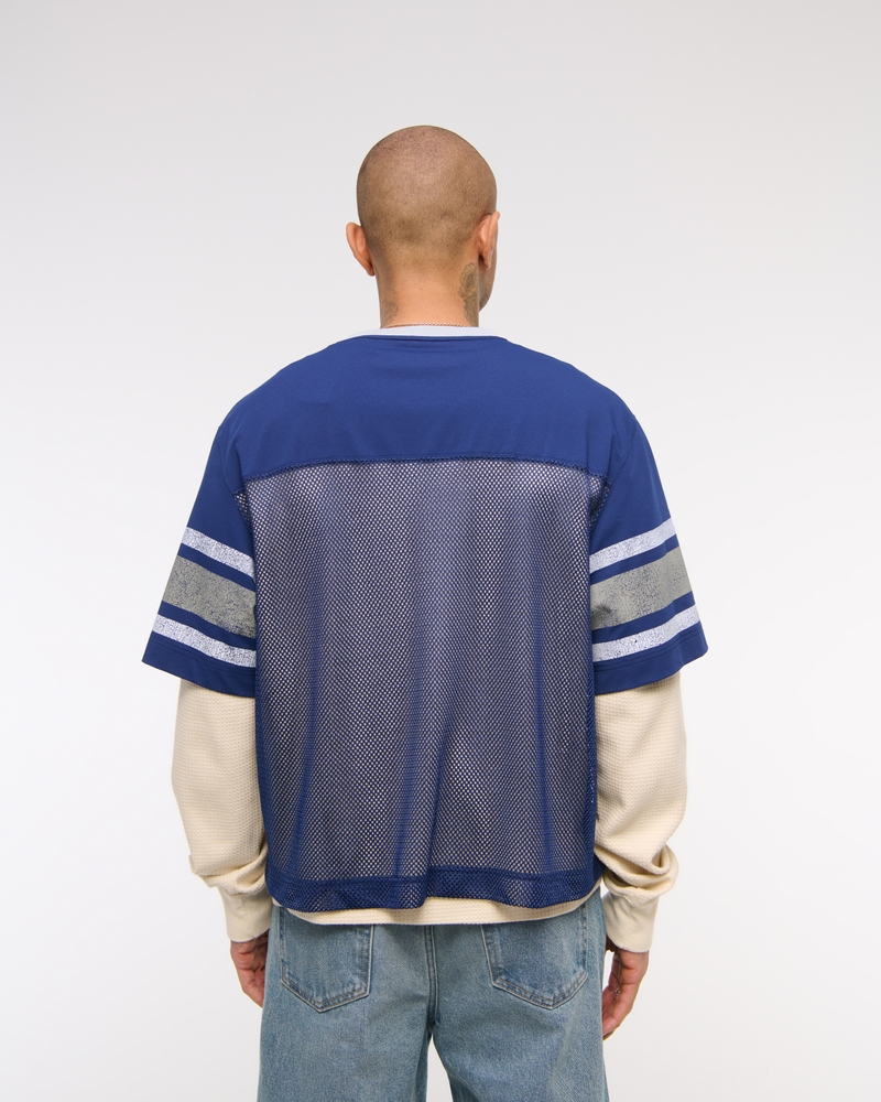 Dallas Cowboys Cropped Mesh Tee