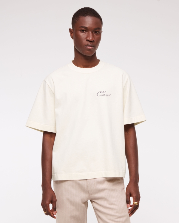 Classic Polished Cropped Graphic Tee