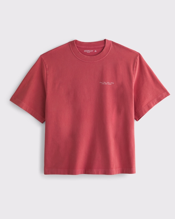 Classic Polished Cropped Graphic Tee