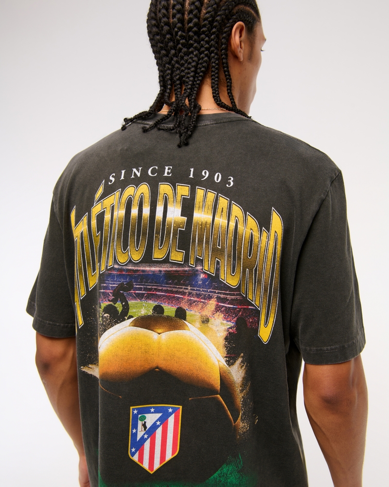 Atlético de Madrid Vintage-Inspired Graphic Tee
