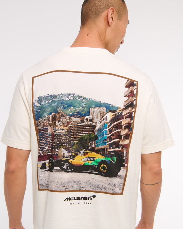 McLaren Vintage-Inspired Graphic Tee, Cream view 1
