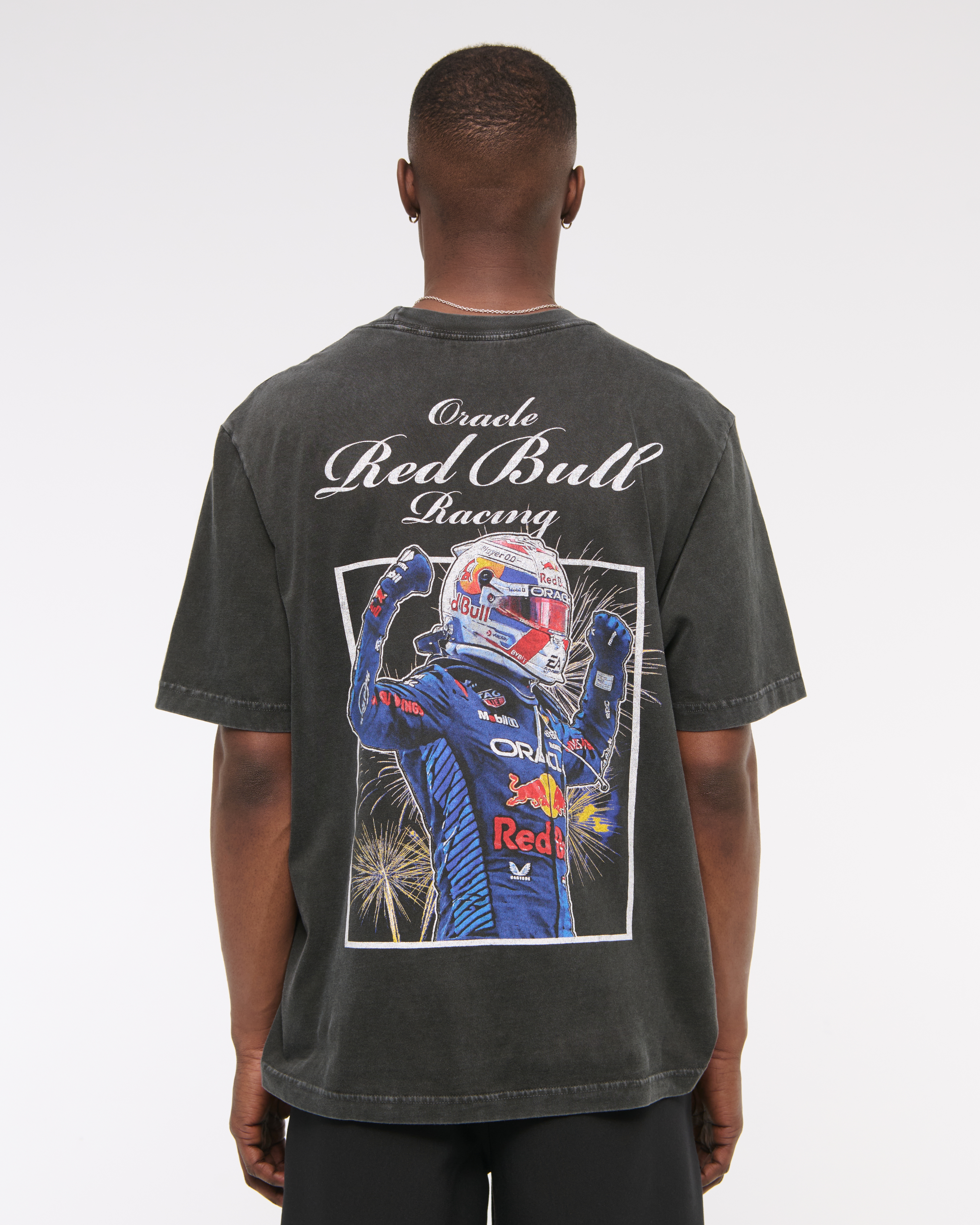 Men's Oracle Red Bull Racing Vintage-Inspired Graphic Tee