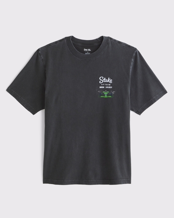 ★Abercrombie & Fitch★ Stella Artois ヴィンテージ風 Tシャツ Men's Stella Artois Vintage-Inspired Graphic Tee | Men's