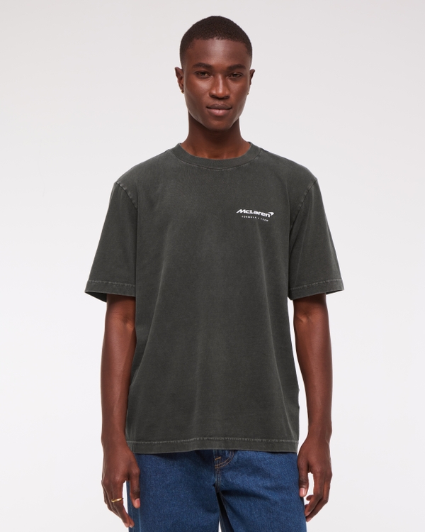 McLaren Vintage-Inspired Graphic Tee, Black view 2
