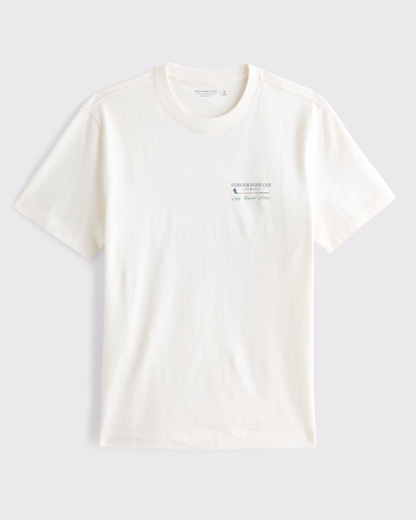 ゴルフグラフィックTシャツ, Cream view 1