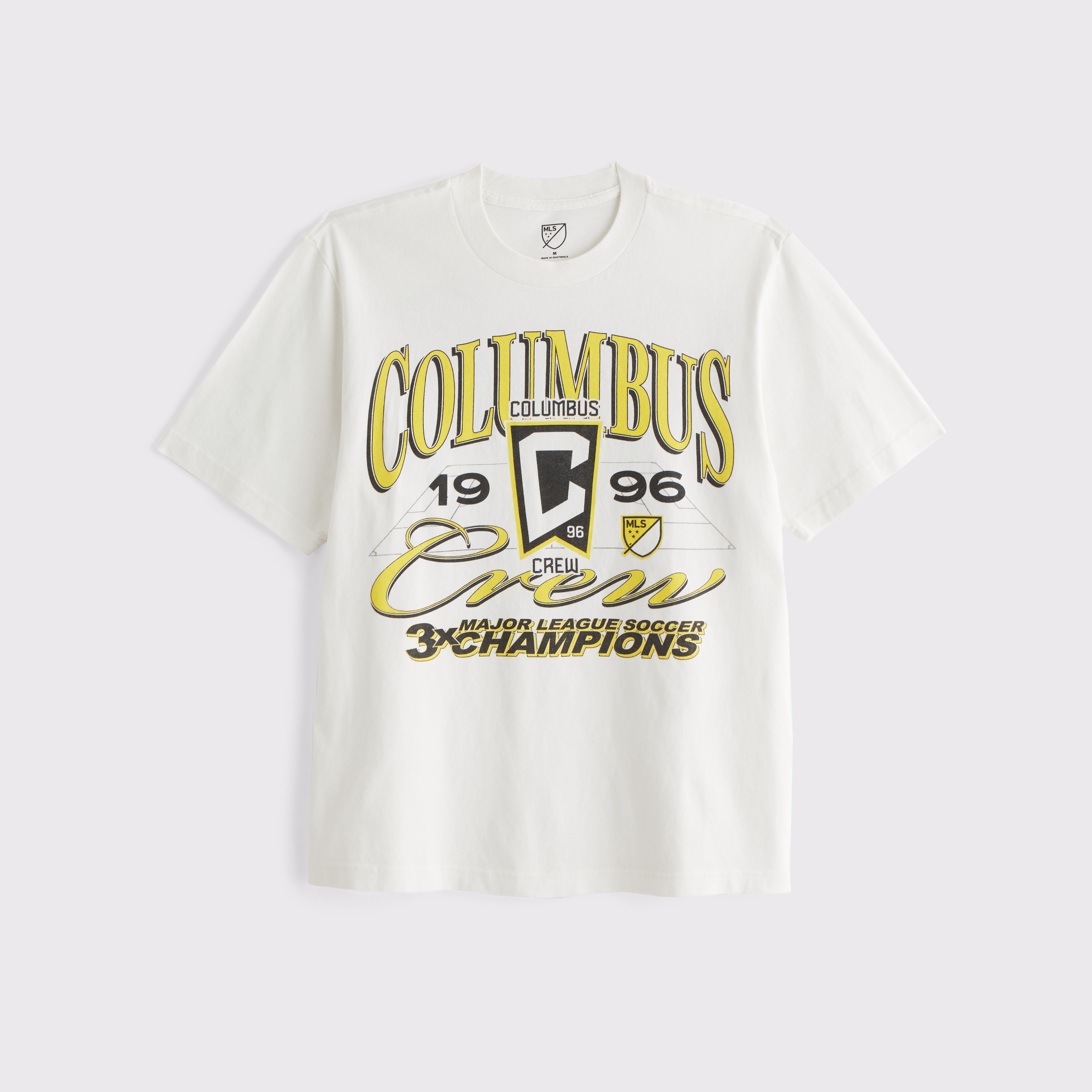 Abercrombie & Fitch Columbus Crew Vintage-inspired Graphic Tee In White