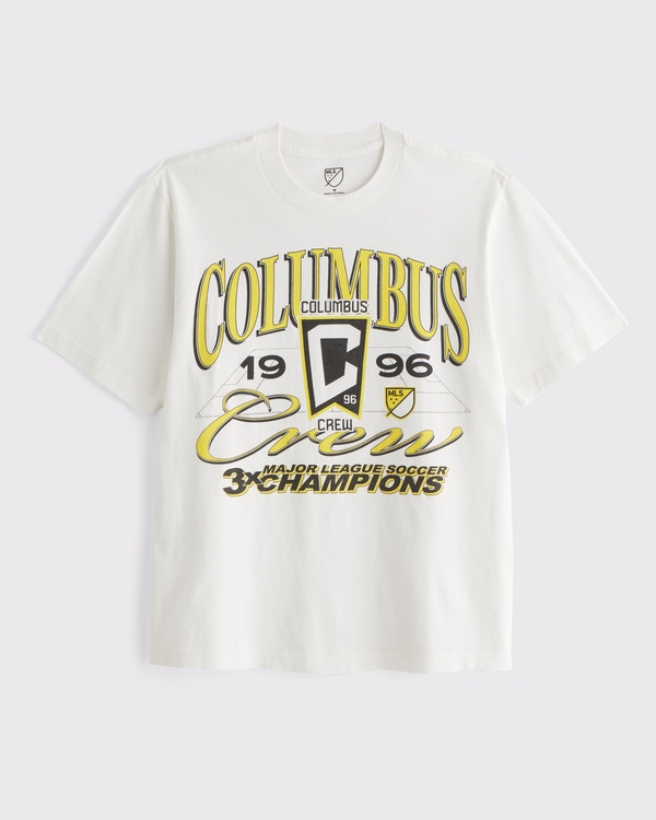 Columbus Crew Vintage-Inspired Graphic Tee, Cream view 1