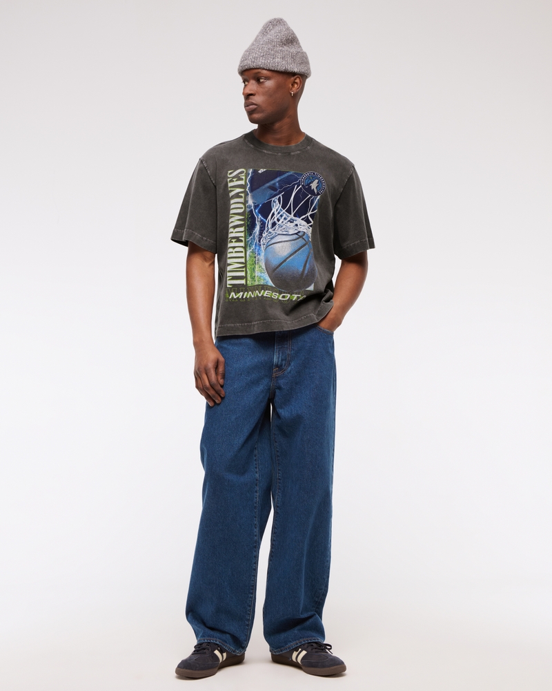 Cropped Minnesota Timberwolves Graphic Tee