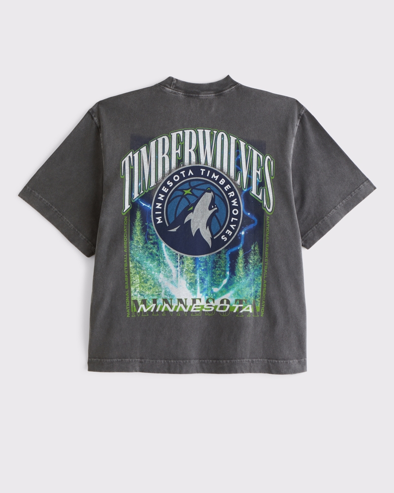 Cropped Minnesota Timberwolves Graphic Tee