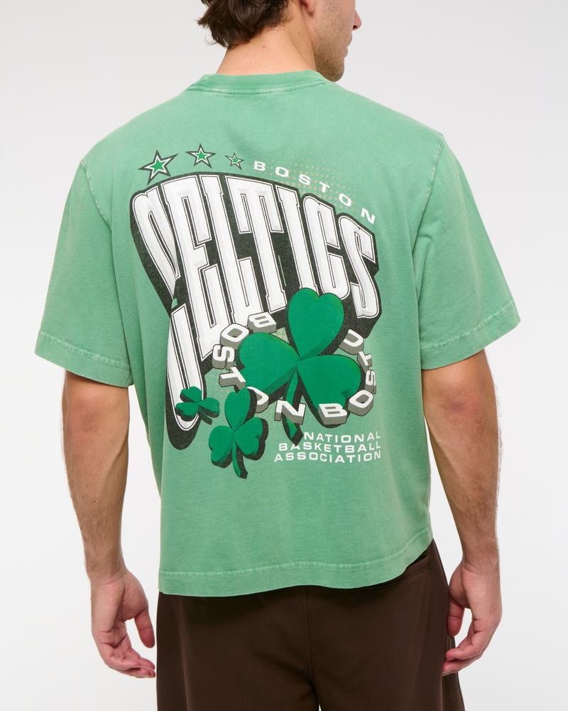 Cropped Boston Celtics Lakers Graphic Tee