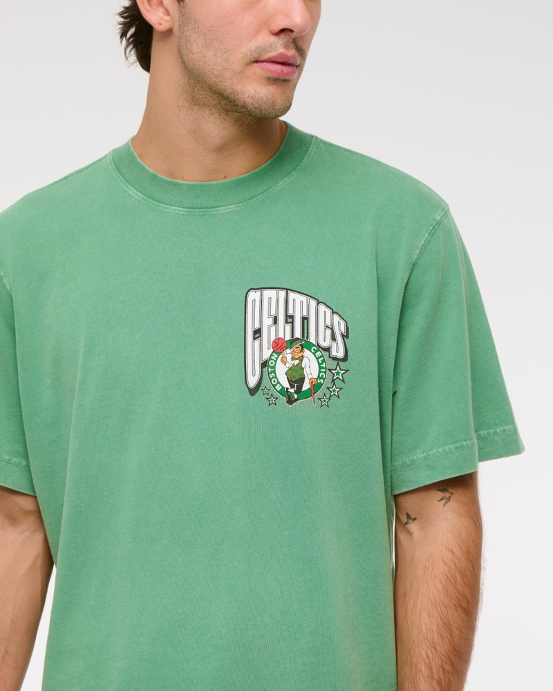 Cropped Boston Celtics Lakers Graphic Tee