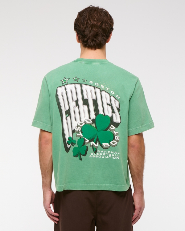 Cropped Boston Celtics Lakers Graphic Tee