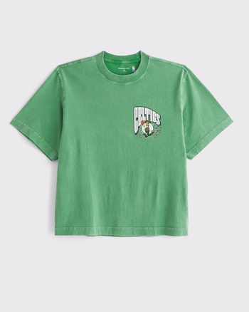 Tシャツ・カットソー Abercrombie & Fitch Cropped Los Angeles Lakers Graphic Tee KIC_123-5013-00367-303_prod1?