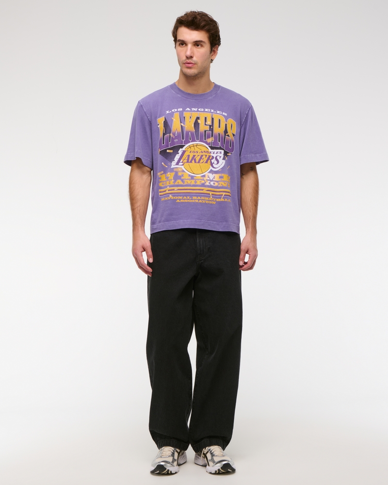 Cropped Los Angeles Lakers Graphic Tee