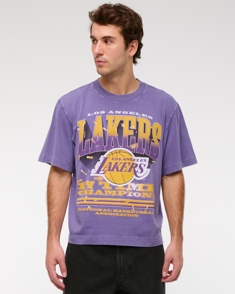 Cropped Los Angeles Lakers Graphic Tee