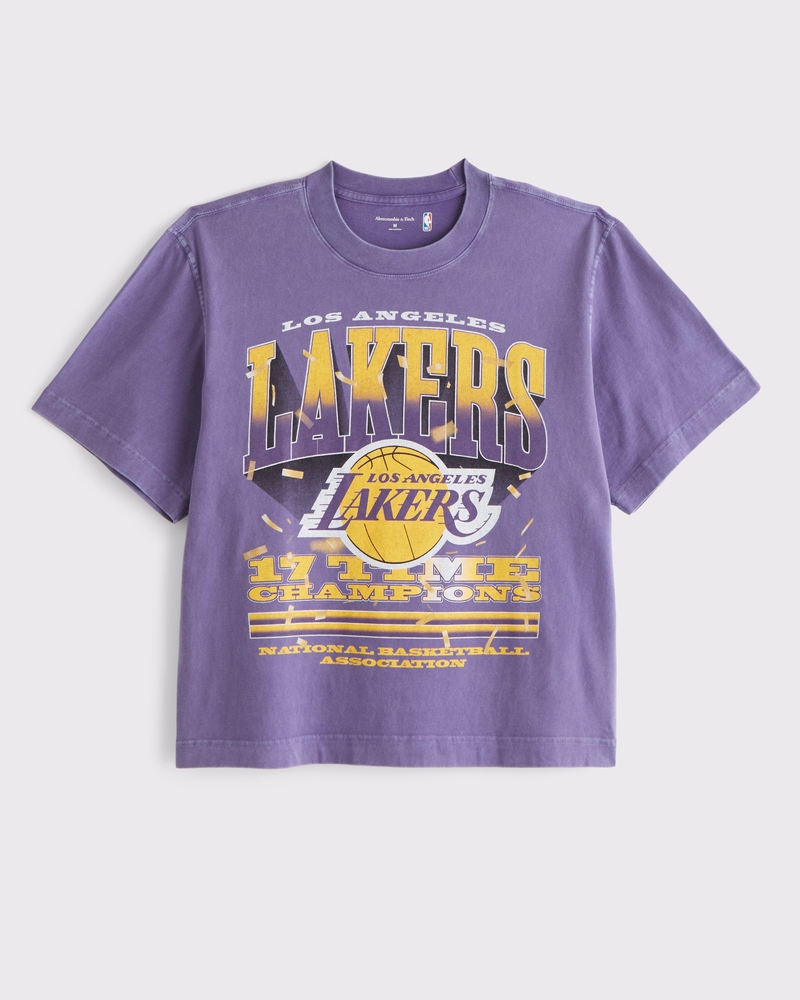 Cropped Los Angeles Lakers Graphic Tee
