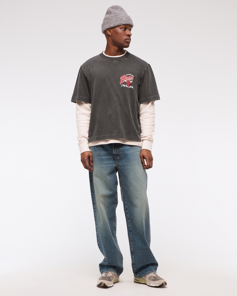 Cropped Chicago Bulls Graphic Tee