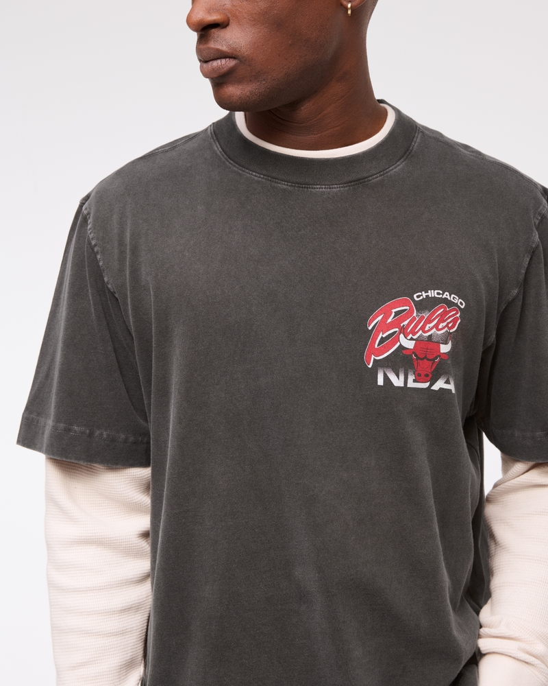 Cropped Chicago Bulls Graphic Tee