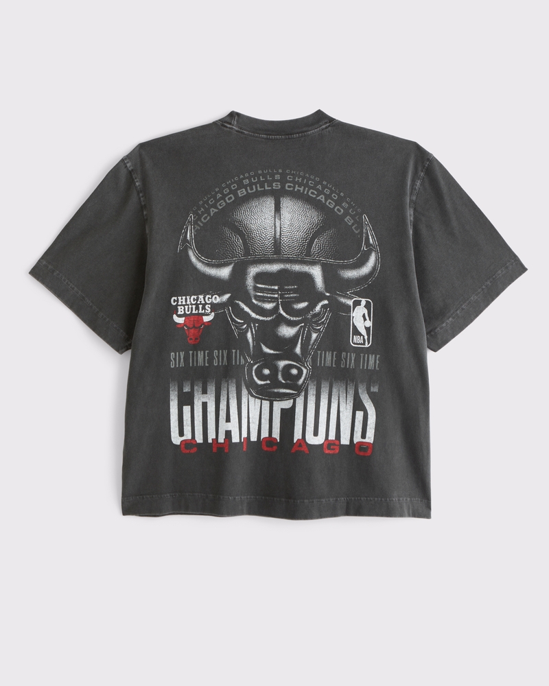 Men's Cropped Chicago Bulls Graphic Tee | Men's Clearance
