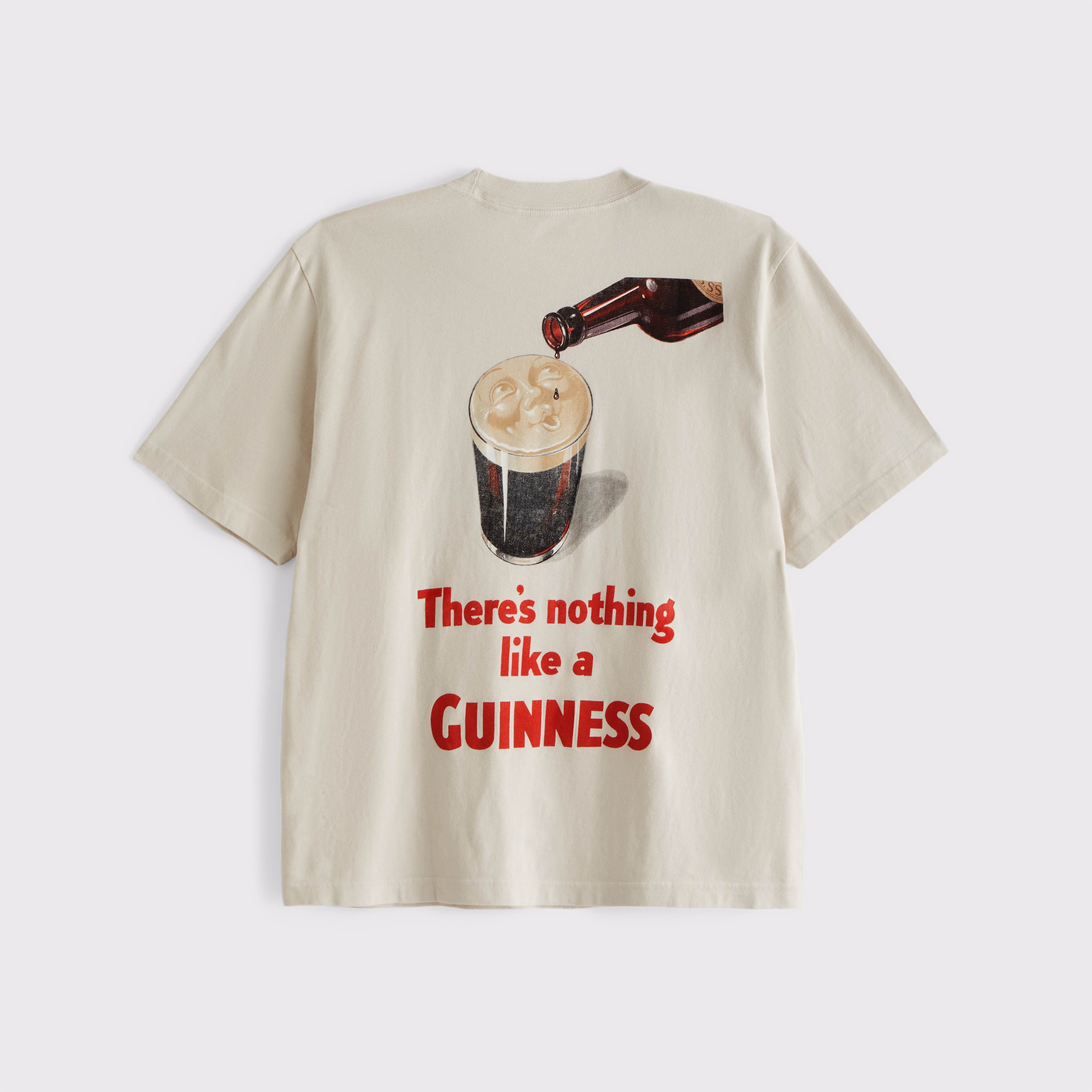 Abercrombie & Fitch Guinness Vintage-inspired Graphic Tee In Brown