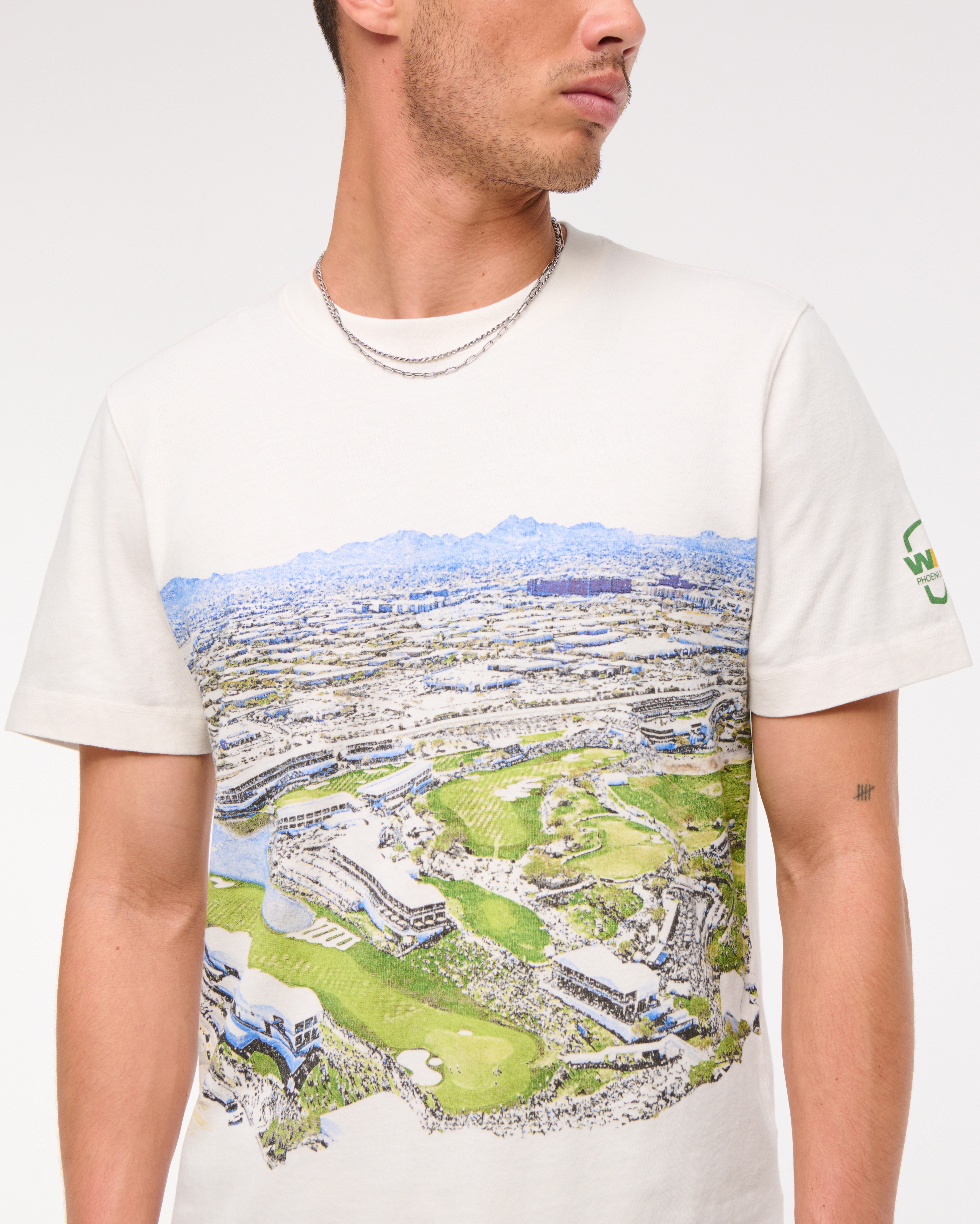 Мужские футболки Abercrombie & Fitch WM Phoenix Open Graphic Tee — фото 3