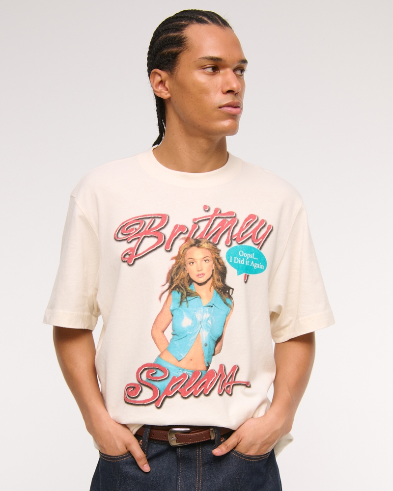 Cropped Britney Spears Graphic Tee